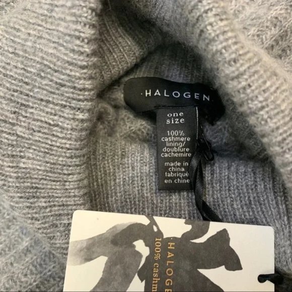 HALOGEN Cashmere Turtleneck Poncho - Picture 4 of 5